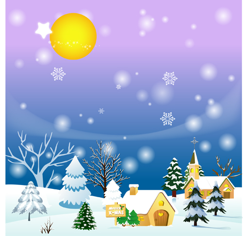 free vector Cartoon christmas background vector